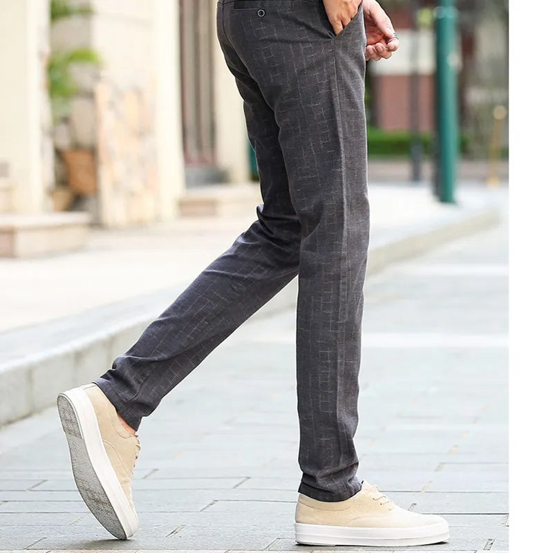 Classic Men's Elastic Casual Pants Business Dress Slim Fit Joker Stretch Long Trousers Slim Cotton Business Plaid trousers
Classic Men's Elastic Casual Pants Business Dress Slim Fit Joker Stretch Long Trousers Slim Cotton Business Plaid trousers