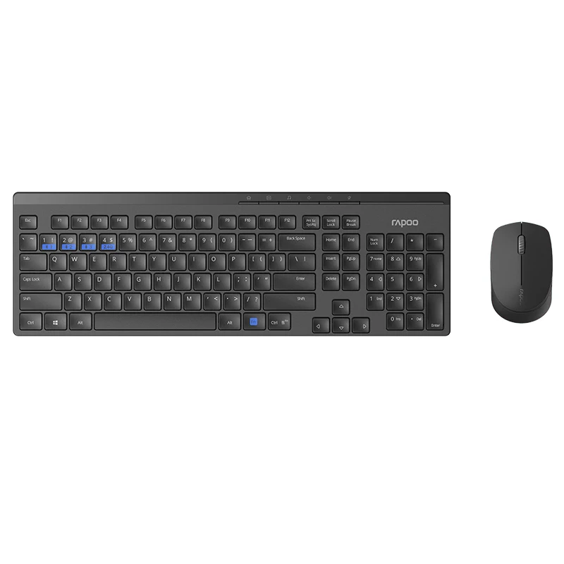 Новый Rapoo Multi-mode Бесшумная Беспроводная клавиатура мышь комбо Bluetooth 4 0/2 RF 3 0 г G