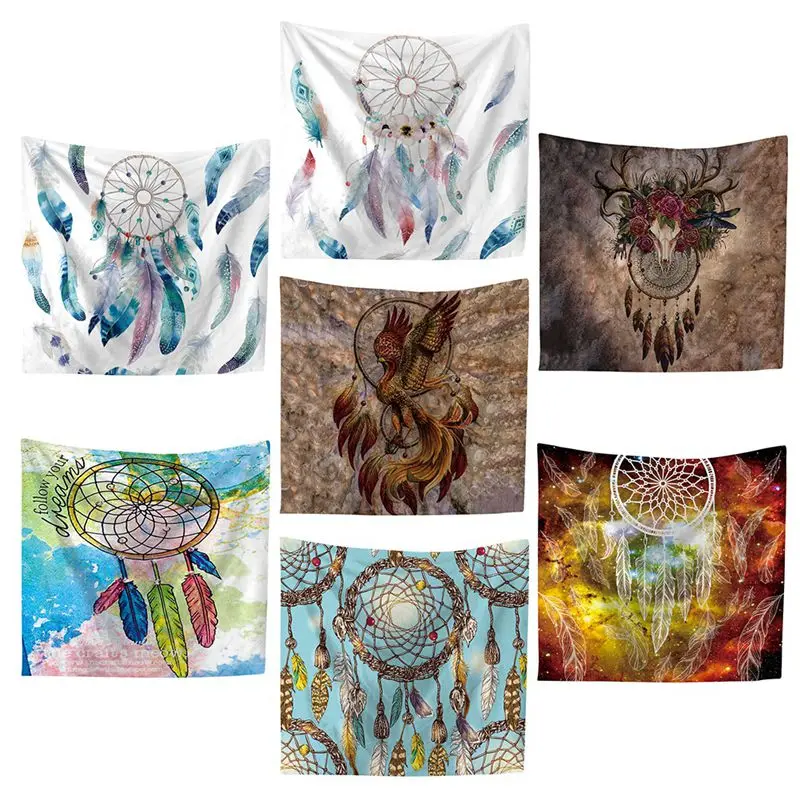 Colorful Wall Hanging Blanket Dreamcatcher Tapestry Polyester Feather Printed Beach Tapestry Bedroom Home Wall Window Decor
Colorful Wall Hanging Blanket Dreamcatcher Tapestry Polyester Feather Printed Beach Tapestry Bedroom Home Wall Window Decor