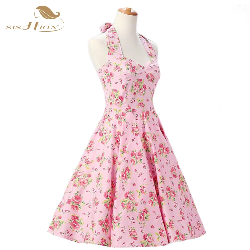 SISHION Elegant Pin Up Vestidos Plus Size Women Summer Dress Retro Casual Party Rockabilly Floral 50s Pink Vintage Dress VD0240
SISHION Elegant Pin Up Vestidos Plus Size Women Summer Dress Retro Casual Party Rockabilly Floral 50s Pink Vintage Dress VD0240