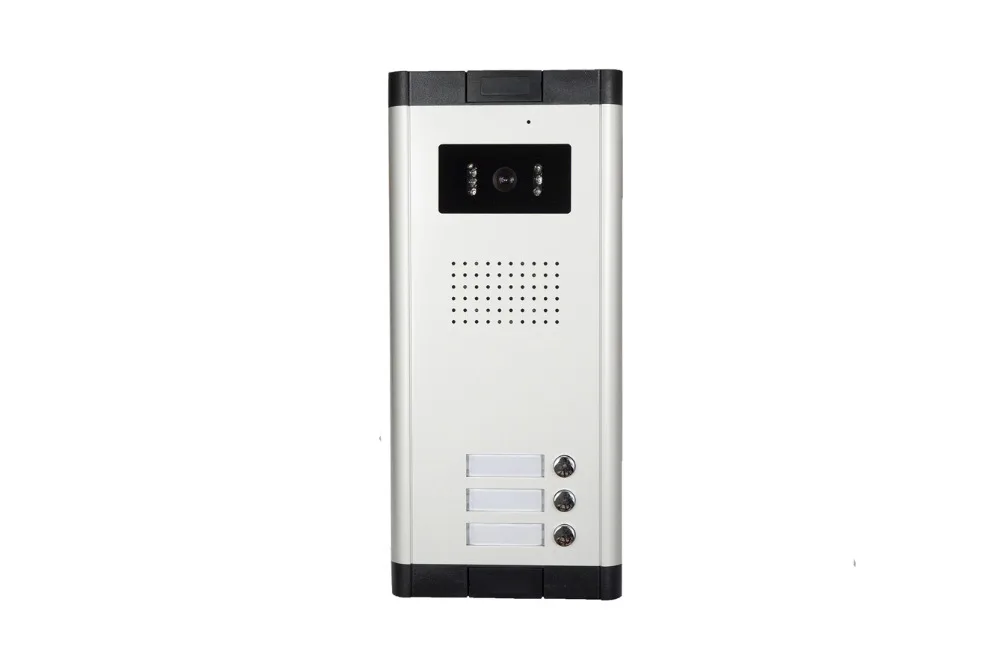 SmartYIBA FREE SHIPPING 7" 3 Apartment Video Door Phone Intercom Doorbell System Support 1 Building Which Has Multihouseholds |