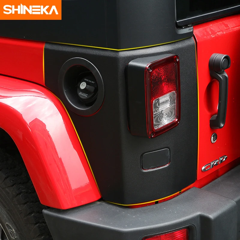 Автомобильный задний фонарь SHINEKA защитная накладка из АБС-пластика для Jeep Wrangler