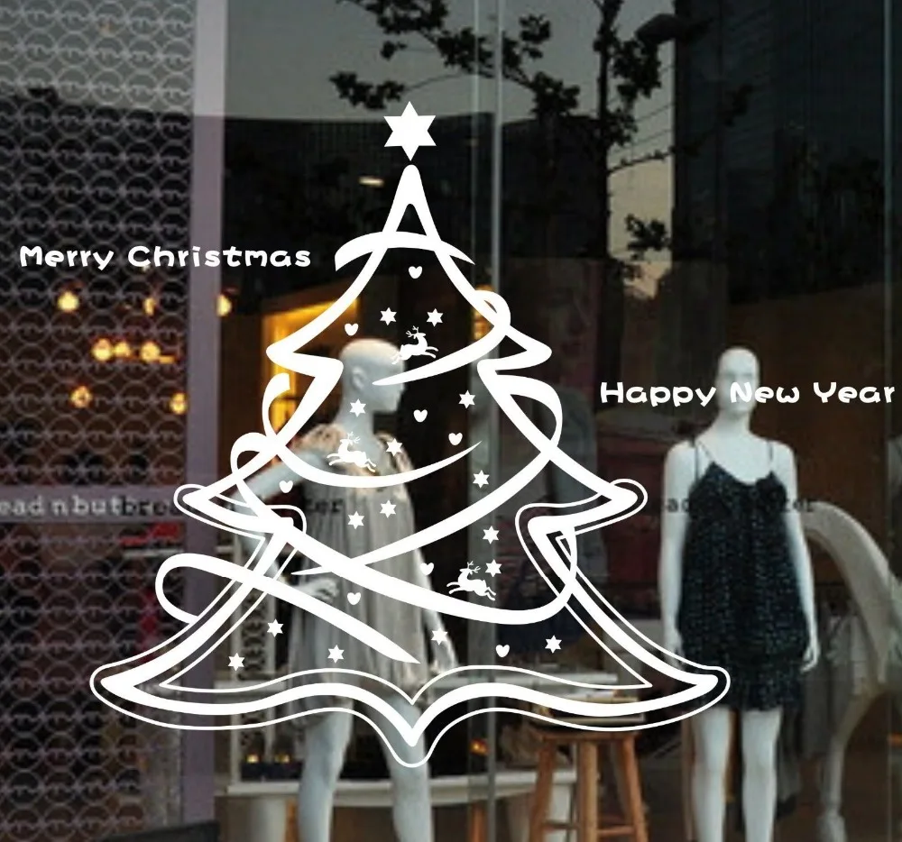 MERRY christmas tree Milu Removable Home Vinyl Window Wall Stickers Decal decor Snowflake Show Windows showcase Art sticker Pic
MERRY christmas tree Milu Removable Home Vinyl Window Wall Stickers Decal decor Snowflake Show Windows showcase Art sticker Pic