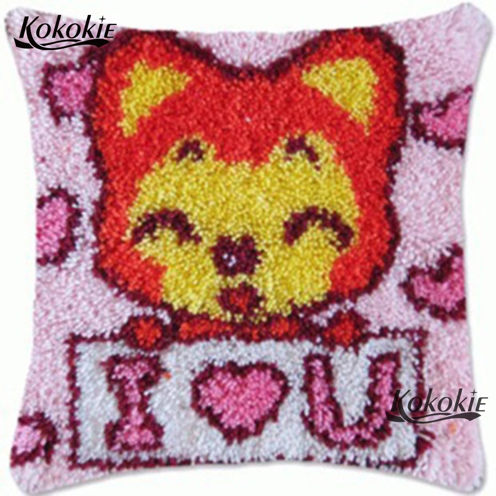 DIY embroider needlework kits Handmade 3d carpet embroidery carpet cross stitch kits Latch hook cartoon pillow fox cushion 43x43
DIY embroider needlework kits Handmade 3d carpet embroidery carpet cross stitch kits Latch hook cartoon pillow fox cushion 43x43