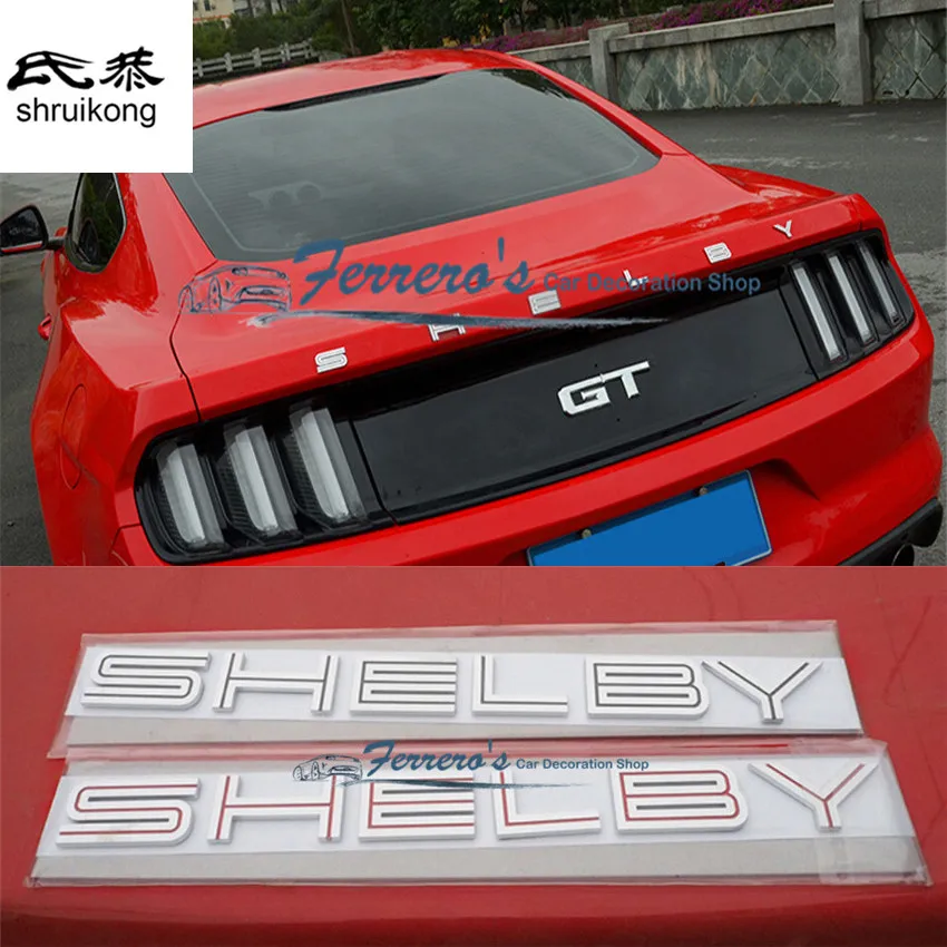 1 Набор стикеров для автомобиля, Стайлинг для 2015 2016 Ford Mustang, логотип SHELBY из нержавеющей стали, высокое качество
1 Набор стикеров для автомобиля, Стайлинг для 2015 2016 Ford Mustang, логотип SHELBY из нержавеющей стали, высокое качество
