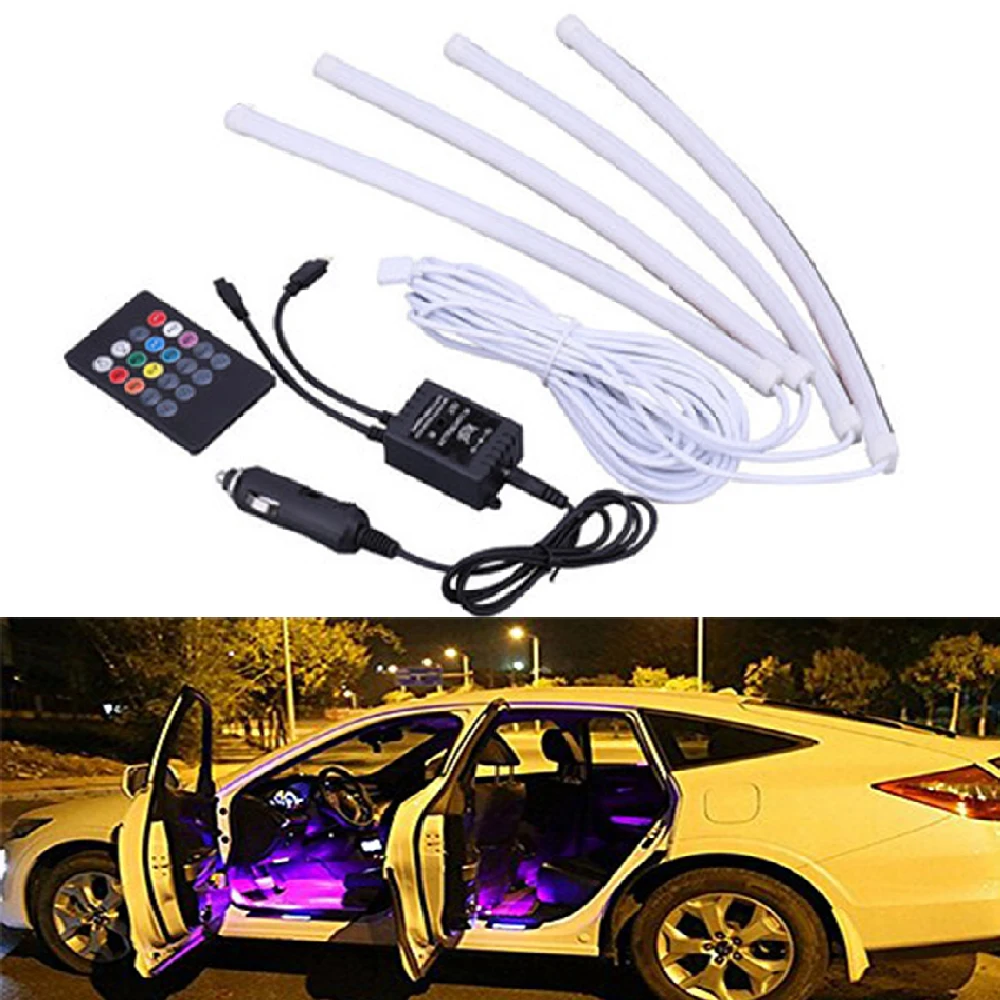 YSY 1set 30cm 18 SMD RGB Car Strip Light Neon Decoration Lamp Car Interior Atmosphere Light with Voice Music/Remote Controller
YSY 1set 30cm 18 SMD RGB Car Strip Light Neon Decoration Lamp Car Interior Atmosphere Light with Voice Music/Remote Controller
