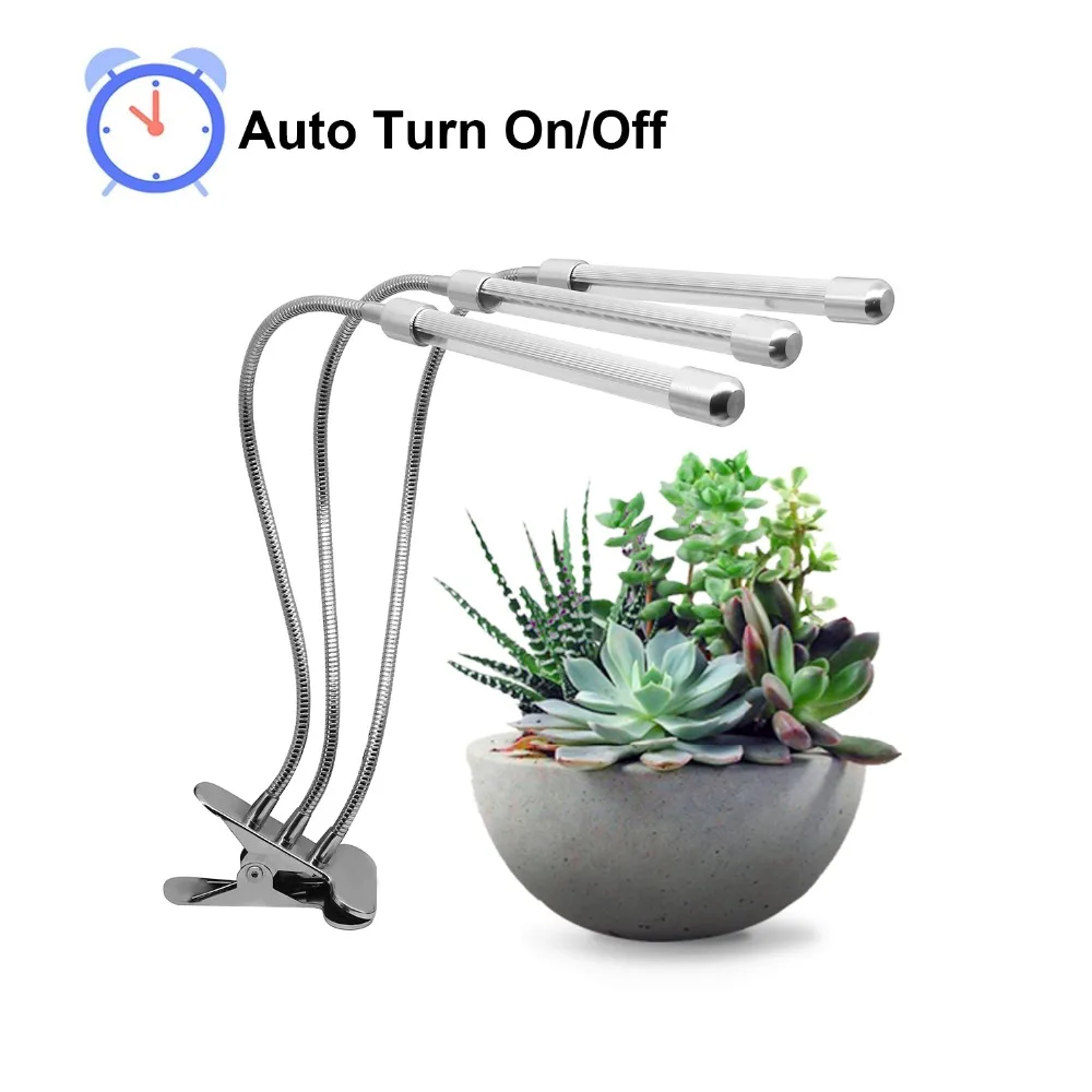 Three heads LED Clip Plant Growth Light Base 27W Dimmable Desktop Plant Growth Light For Office Indoor Greenhouse Plants & Herbs
Three heads LED Clip Plant Growth Light Base 27W Dimmable Desktop Plant Growth Light For Office Indoor Greenhouse Plants & Herbs