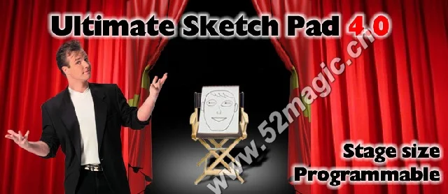 Ultimate Sketch Pad 4 0 (программируемый Размер сцены!) Stage close-up illusions gimmick prop magic tricks | Игрушки