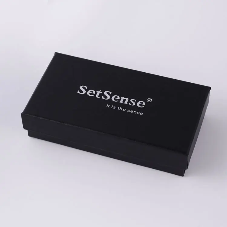 Фото SetSense профессиональная коробка с галстуком бабочкой серебряные слова черные