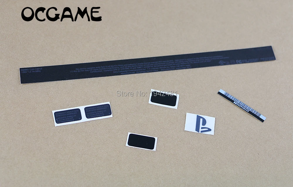 OCGAME 60sets/lot High quality Black Housing Shell Sticker Lable Seals for ps4 housing case CUH-1001A
OCGAME 60sets/lot High quality Black Housing Shell Sticker Lable Seals for ps4 housing case CUH-1001A