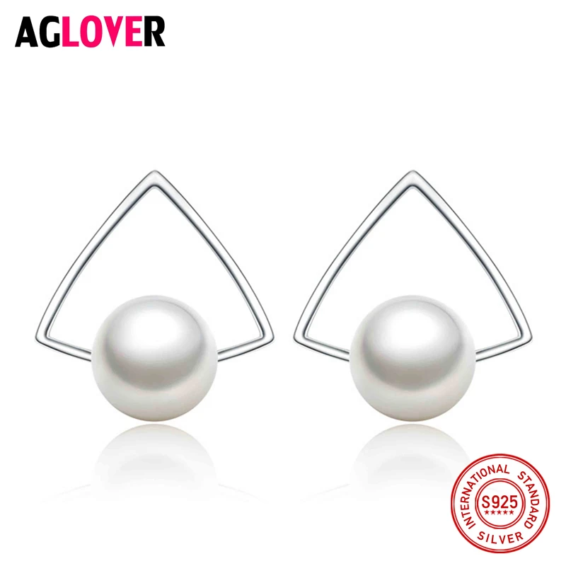2018 Pearl Earrings natural Freshwater Pearl Geometric Triangular Big Earring 925 sterling Silver Jewelry For Women Gift Box
2018 Pearl Earrings natural Freshwater Pearl Geometric Triangular Big Earring 925 sterling Silver Jewelry For Women Gift Box