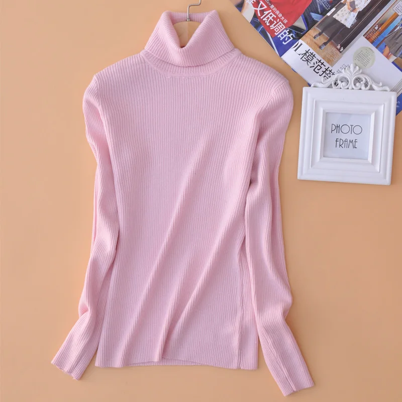 Autumn and winter women's turtleneck sweater long-sleeved shirt solid color warm knit sweater with a bottoming shirt
Autumn and winter women's turtleneck sweater long-sleeved shirt solid color warm knit sweater with a bottoming shirt