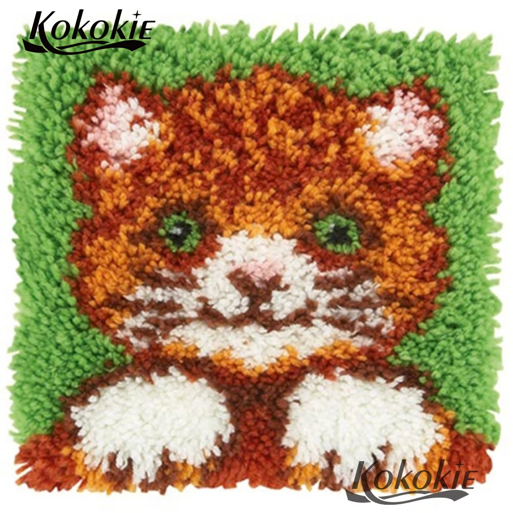 Cross Stitch Crocheting Rug Embroidery pillowcase 3d mat sets Needlework set latch hook kit rug mat cartoon cat pattern Cushion
Cross Stitch Crocheting Rug Embroidery pillowcase 3d mat sets Needlework set latch hook kit rug mat cartoon cat pattern Cushion