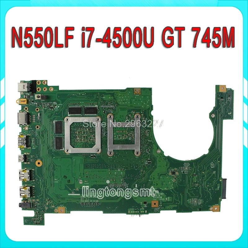 60NB0230-MBB000 For ASUS Q550LF N550LF Laptop Motherboard SR16Z i7-4500U GT740M DDR3 100% Tested Free board
60NB0230-MBB000 For ASUS Q550LF N550LF Laptop Motherboard SR16Z i7-4500U GT740M DDR3 100% Tested Free board