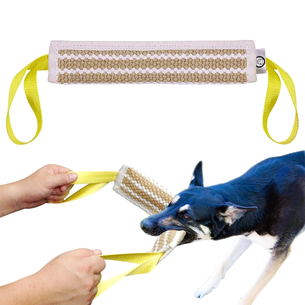 Dog Bite Tug Toy 2 Handle Jute Dogs Training Playing Toys Pet Chewing Bite Pillow For Police Schutzhund Boxer German Shepherd
Dog Bite Tug Toy 2 Handle Jute Dogs Training Playing Toys Pet Chewing Bite Pillow For Police Schutzhund Boxer German Shepherd