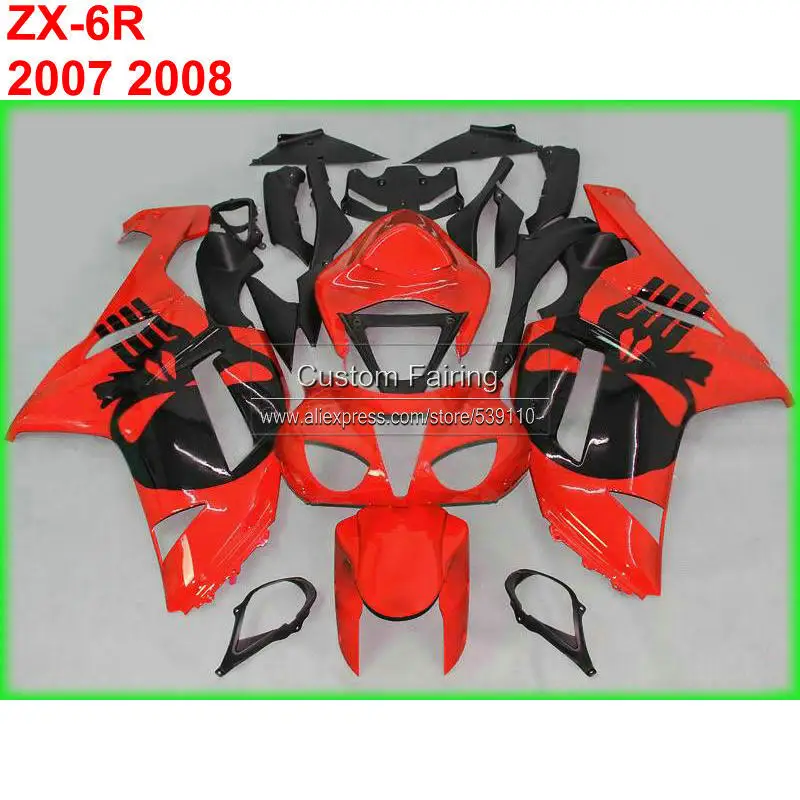 ABS Motorcycle fairing kit for Kawasaki zx6r zx 6r Ninja 07 08 2007 2008 red custom fairings TP82
ABS Motorcycle fairing kit for Kawasaki zx6r zx 6r Ninja 07 08 2007 2008 red custom fairings TP82