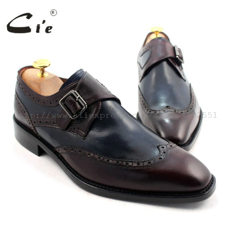 cie Free Shipping W-tips Bespoke Handmade Pure Genuine Calf Leather Men's Single Monk Straps Deep Wine/Navy Matching No.MS33
cie Free Shipping W-tips Bespoke Handmade Pure Genuine Calf Leather Men's Single Monk Straps Deep Wine/Navy Matching No.MS33