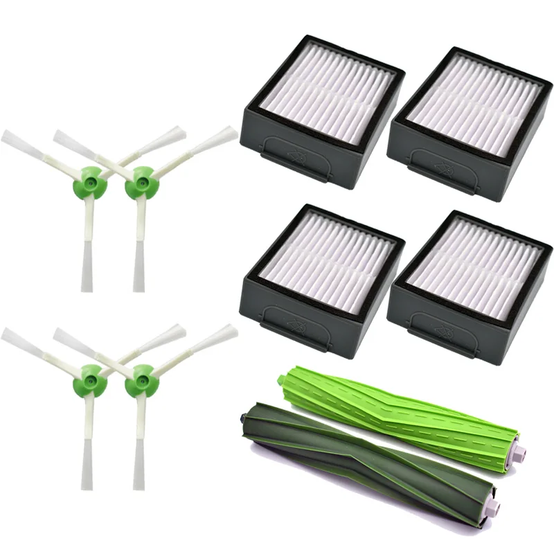 10 Pcs Main Roll Brush Hepa Filter Side Brush Parts for iRobot Roomba i7 E5 E6 I Series Robot Vacuum Cleaner Replacement Kit
10 Pcs Main Roll Brush Hepa Filter Side Brush Parts for iRobot Roomba i7 E5 E6 I Series Robot Vacuum Cleaner Replacement Kit