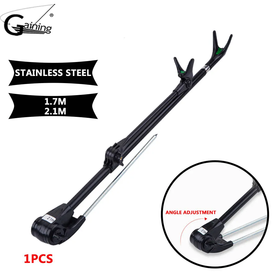 1pcs Fishing Rod Bracket Portable Retractable Folding 1.7M 2.1M Stainless Steel Fishing Rod Holder Telescoping Fishing Tools
1pcs Fishing Rod Bracket Portable Retractable Folding 1.7M 2.1M Stainless Steel Fishing Rod Holder Telescoping Fishing Tools