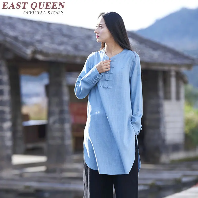 Traditional Chinese shirt long sleeve mandarin collar blouses female zen clothing white cotton linen blouse AA2835 YQ
Traditional Chinese shirt long sleeve mandarin collar blouses female zen clothing white cotton linen blouse AA2835 YQ
