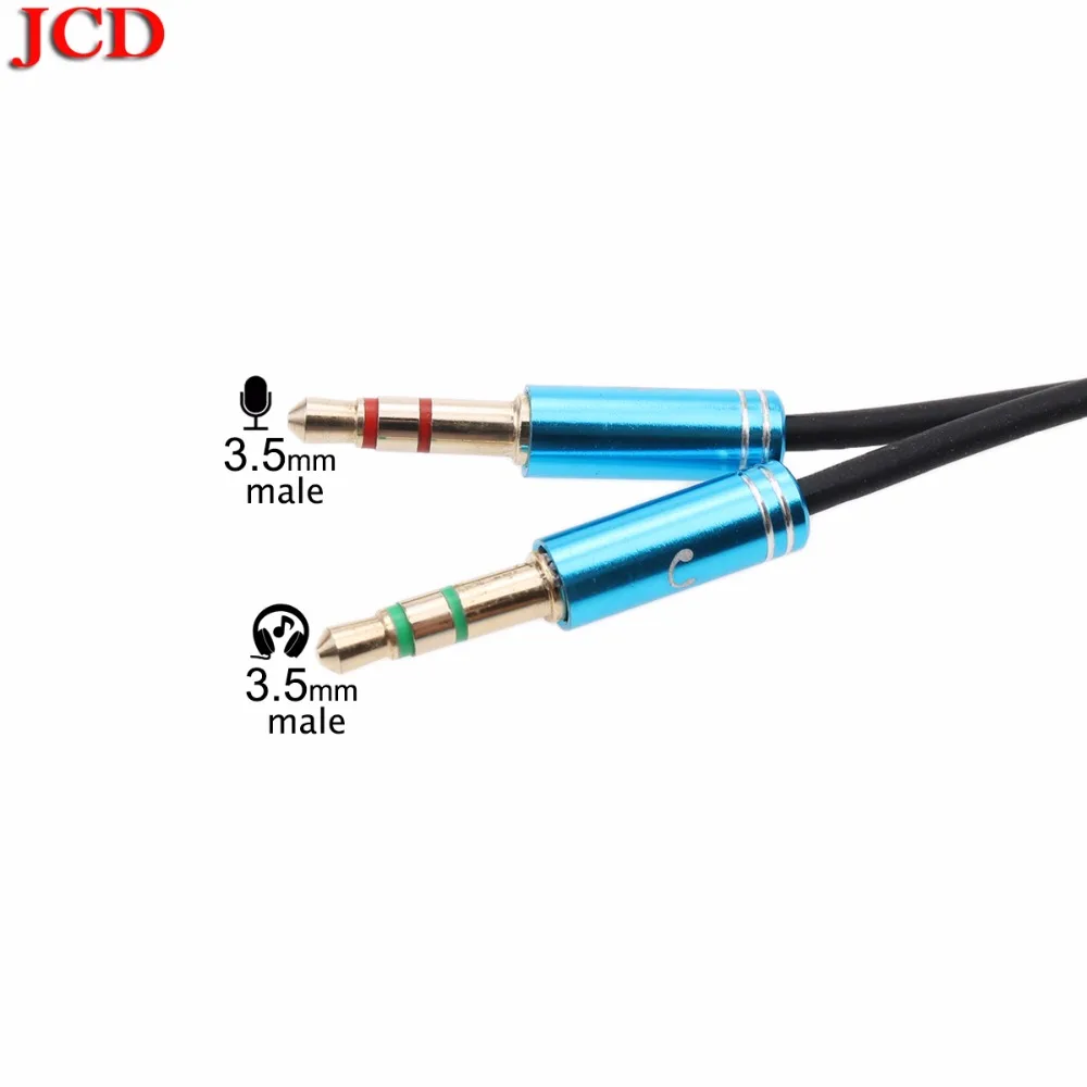 JCD New Audio Extension Cable Headphone Splitter for Computer 3.5mm Female to 2 Male 3.5mm Mic Y Splitter Headset to PC Adapter
JCD New Audio Extension Cable Headphone Splitter for Computer 3.5mm Female to 2 Male 3.5mm Mic Y Splitter Headset to PC Adapter