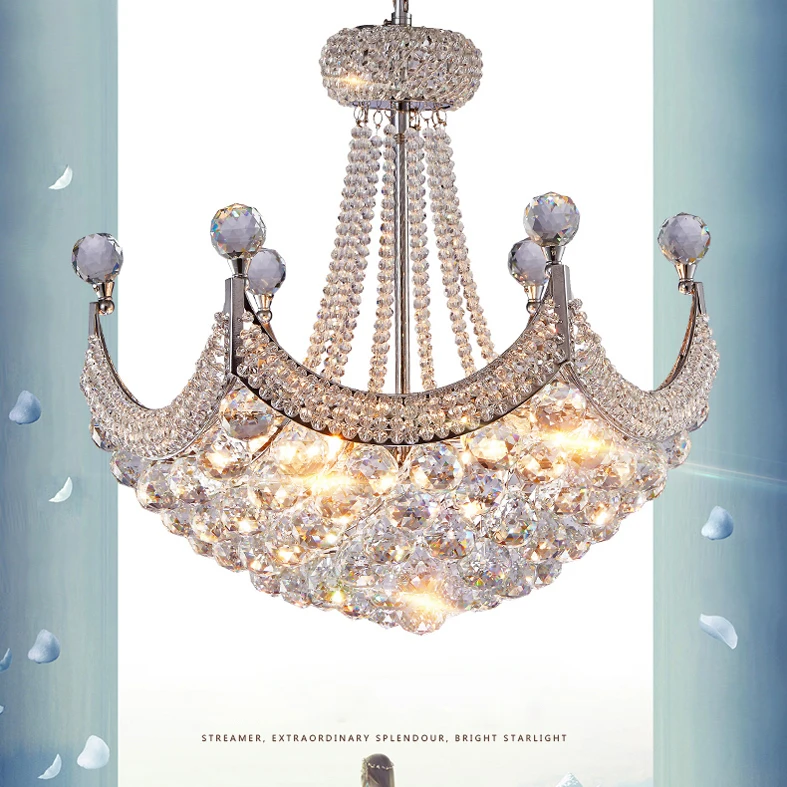 American Modern Chandeliers LED Lamps Silver Gold K9 Crystal Chandelier Lights Fixture Hall Foyer Bed Living Room Home Lighting
American Modern Chandeliers LED Lamps Silver Gold K9 Crystal Chandelier Lights Fixture Hall Foyer Bed Living Room Home Lighting