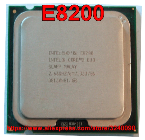 Оригинальный процессор Intel Core 2 Duo E8200 66 ГГц/6 МБ/1333 МГц двухъядерный разъем 775