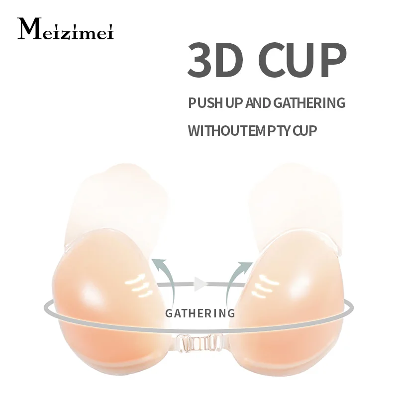 Meizimei Silicone Nipple Bra AdhesiveStrapless Bralette Invisible Bras for Women's Swimsuit Super Push Up Intimates SexyLingerie
Meizimei Silicone Nipple Bra AdhesiveStrapless Bralette Invisible Bras for Women's Swimsuit Super Push Up Intimates SexyLingerie