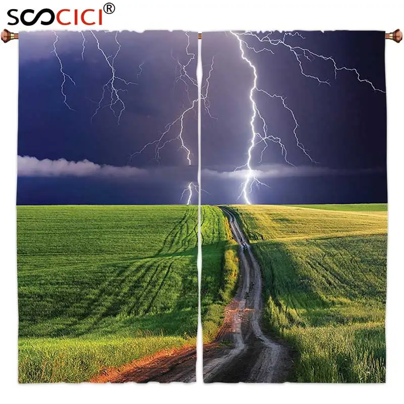 Шторы на окна, 2 панели, украшение для озера, летний шторм, приближается к появлению вспышки на поле, солнечное освещение
Шторы на окна, 2 панели, украшение для озера, летний шторм, приближается к появлению вспышки на поле, солнечное освещение