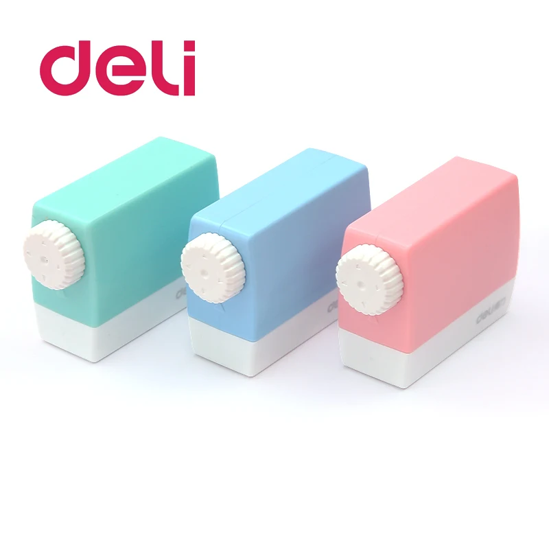 Deli 1 шт. новинка регулируемая Толстая точилка для карандашей творческие чувства