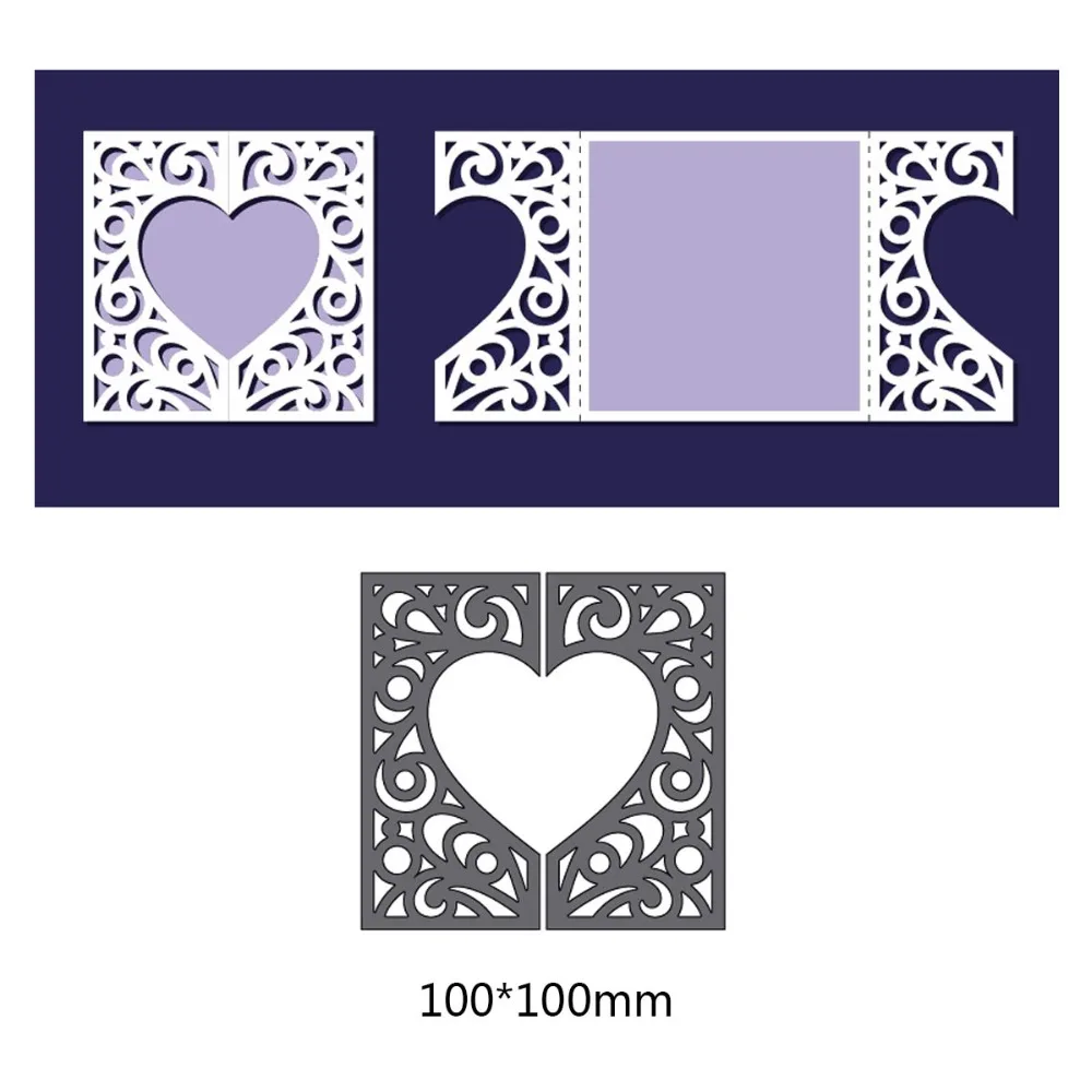 Heart Creating Scrapbook Greeting Cards Cutting Dies Lacework Hollow Frame Metal Stencil Frame Embossing Pattern
Heart Creating Scrapbook Greeting Cards Cutting Dies Lacework Hollow Frame Metal Stencil Frame Embossing Pattern