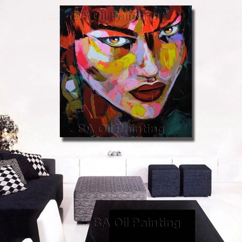 Modern thick oil color figure portrait Hand-painted abstract oil painting on Canvas wall art picture for living room home decor
Modern thick oil color figure portrait Hand-painted abstract oil painting on Canvas wall art picture for living room home decor