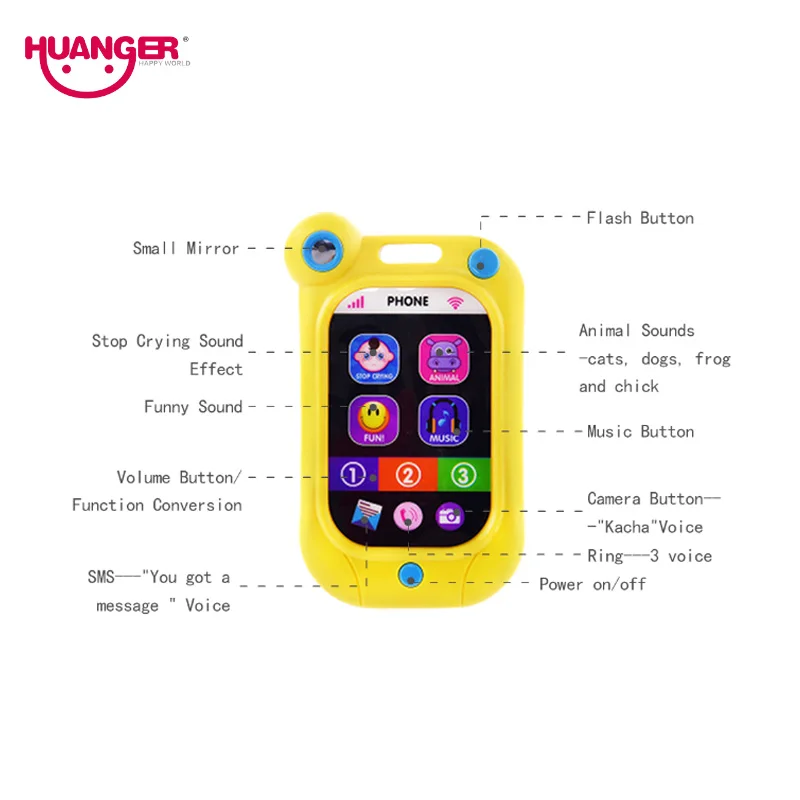 Huanger Educational toys Cellphone Baby Kid Mobile Phone Chrismtas Gifts touch Rattles Hand Shake Bell Ring toys for newborns
Huanger Educational toys Cellphone Baby Kid Mobile Phone Chrismtas Gifts touch Rattles Hand Shake Bell Ring toys for newborns