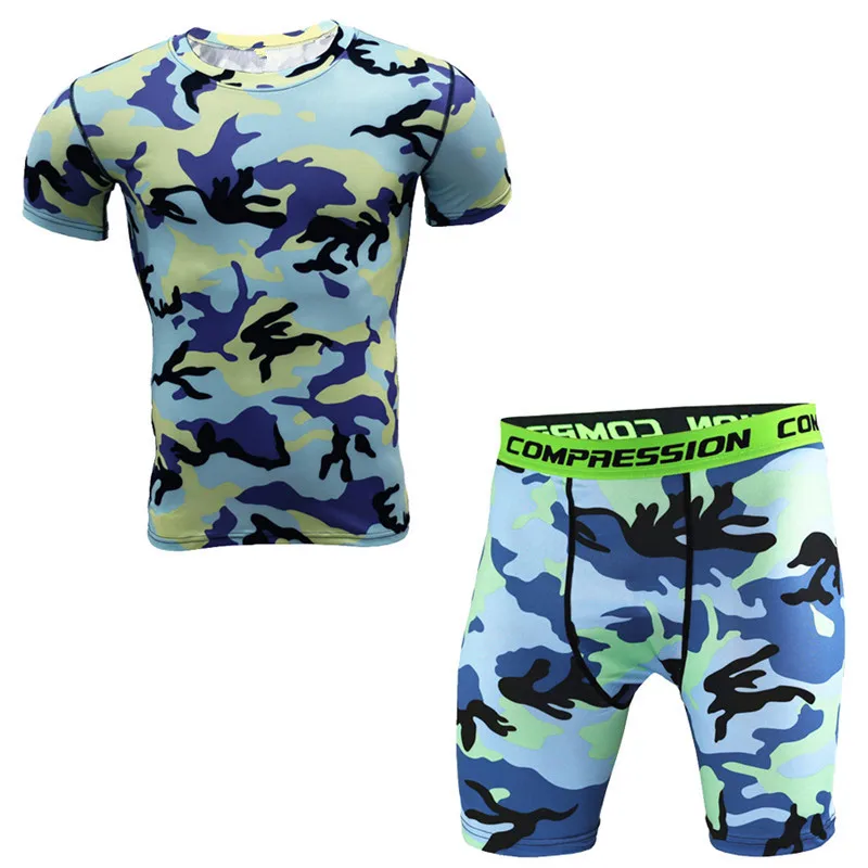 Men Bodybuilding Clothing Sets (Tshirt+Sweatshorts) Suits Compression Tee-shirt Fitness Tights Male Workout Short Wear
Men Bodybuilding Clothing Sets (Tshirt+Sweatshorts) Suits Compression Tee-shirt Fitness Tights Male Workout Short Wear