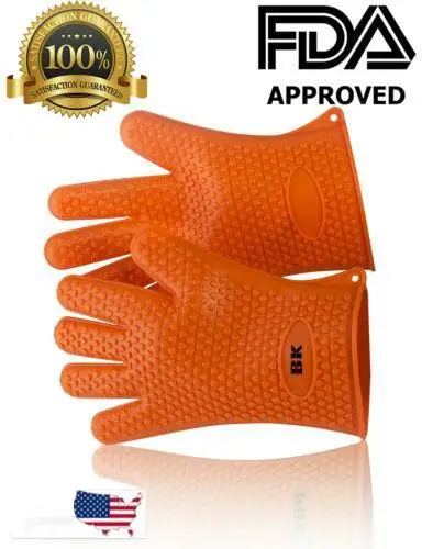 2Pcs/Pair Silicone Heat Resistant Gloves BBQ Gloves Pair: Kitchen Oven Mitts, Non Stick Pot Heat Proof Resistant
2Pcs/Pair Silicone Heat Resistant Gloves BBQ Gloves Pair: Kitchen Oven Mitts, Non Stick Pot Heat Proof Resistant