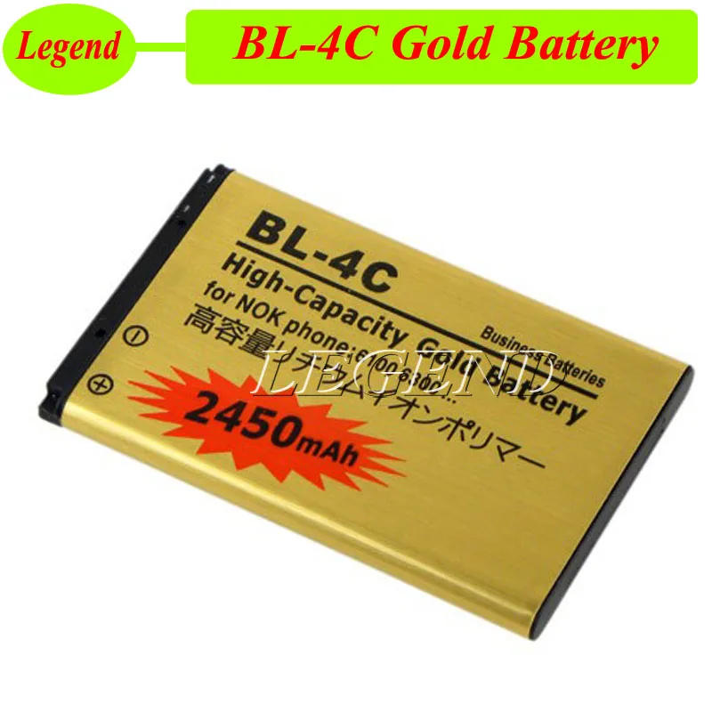 BL 4C золото Батарея для Nokia 6100 6300 6125 6136S 6170 6260 6301 7705 поворот 7200 7270 8208 акумуляторная
