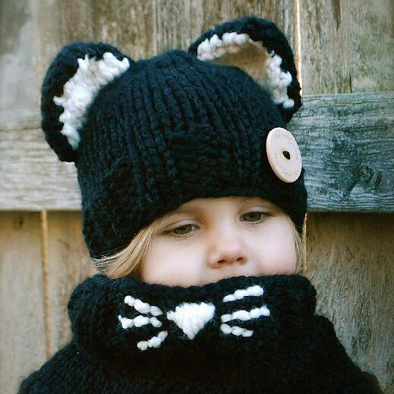 2017 New Style Cute Baby Caps Cat Ear / Fox Shaped Kids Bomber Beanie Shawl Winter Children Hats Handmade Knitted T
2017 New Style Cute Baby Caps Cat Ear / Fox Shaped Kids Bomber Beanie Shawl Winter Children Hats Handmade Knitted T