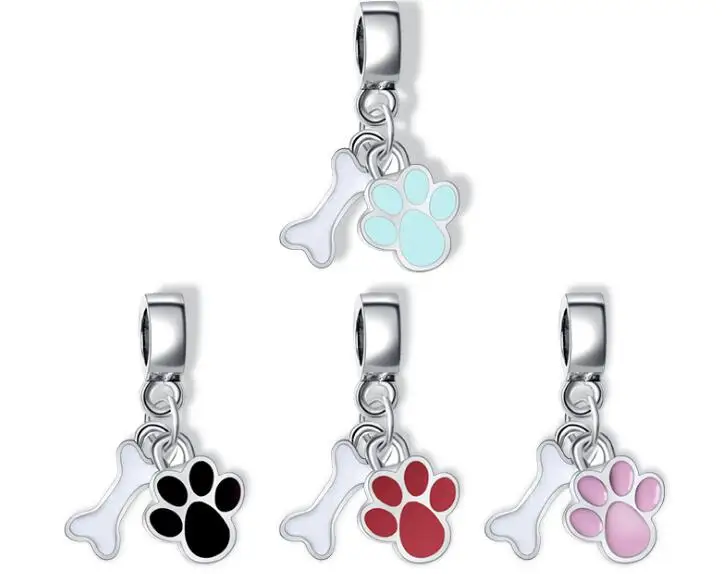 Btuamb European Small Statement Dog Foot Bone Pendant Charm Enamel Beads Fit Pandora DIY Bracelets Bangles Women Making Jewelry
Btuamb European Small Statement Dog Foot Bone Pendant Charm Enamel Beads Fit Pandora DIY Bracelets Bangles Women Making Jewelry