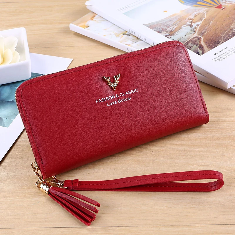 BOTUSI Fashion Christmas Deer New Long WomenWallet Female Case Phone Pocket Pouch Handbag Women's Purse Carteira Femme
BOTUSI Fashion Christmas Deer New Long WomenWallet Female Case Phone Pocket Pouch Handbag Women's Purse Carteira Femme