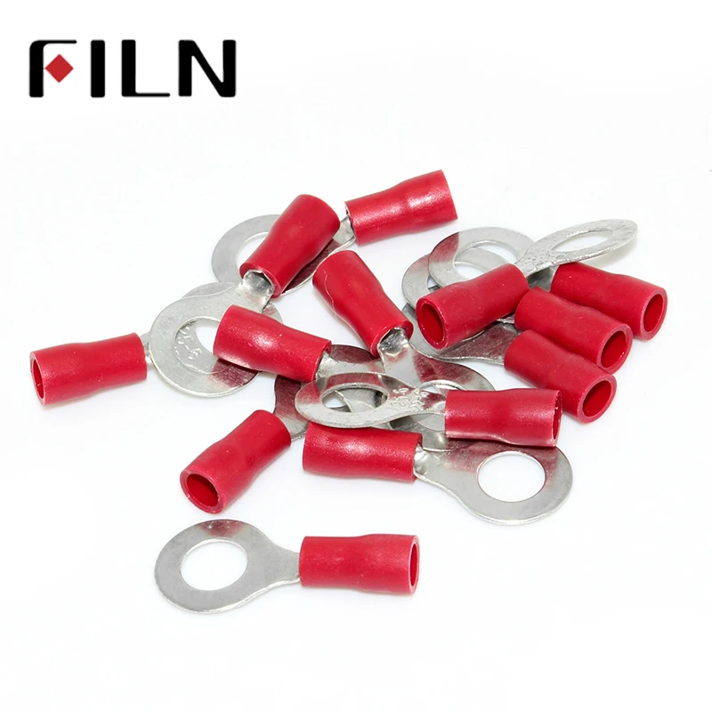 RV1.25-6 Red Ring insulated terminal Cable Wire Connector suit 0.5-1.5mm Electrical Crimp Terminal 100PCS/Pack
RV1.25-6 Red Ring insulated terminal Cable Wire Connector suit 0.5-1.5mm Electrical Crimp Terminal 100PCS/Pack