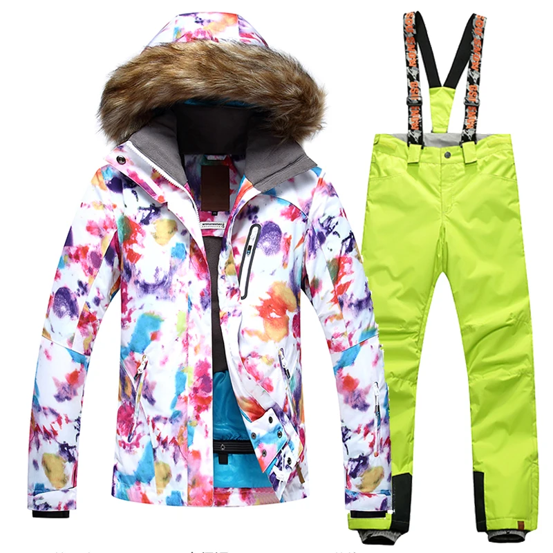 Winter Gsou Snow 2018 NEW Women Ski Suit Super Warm Clothing Skiing Snowboard Jacket+Pants Suit Windproof Waterproof Winter Wear
Winter Gsou Snow 2018 NEW Women Ski Suit Super Warm Clothing Skiing Snowboard Jacket+Pants Suit Windproof Waterproof Winter Wear