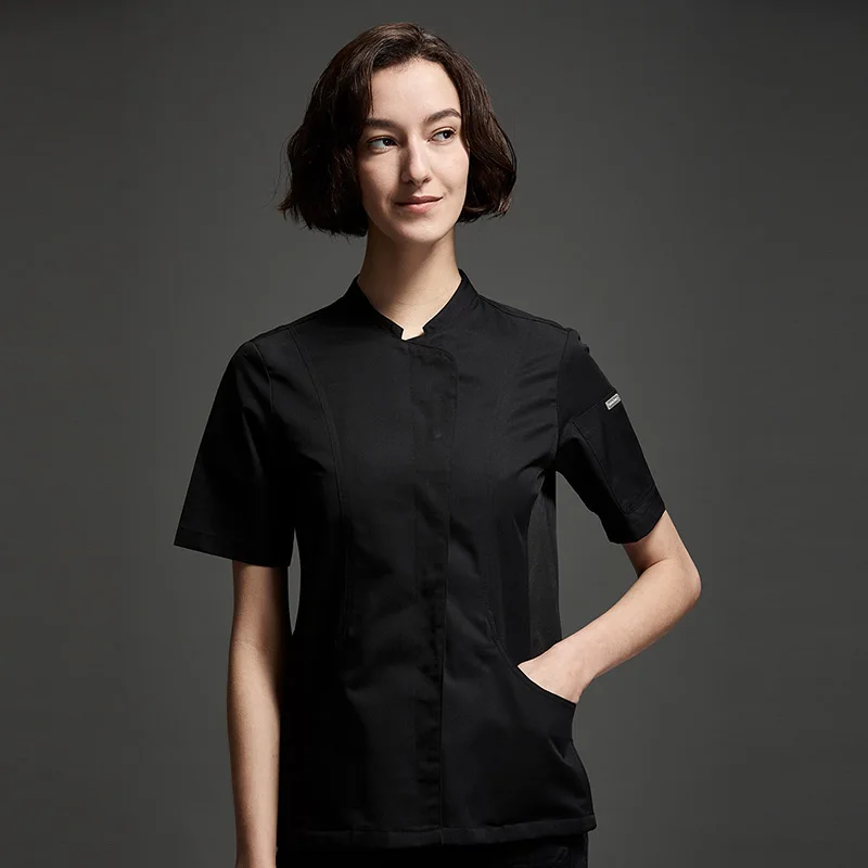 New Chef Uniform Women's Summer Short Sleeve Hotel Restaurant Kitchen Cake Shop Baking Chef Clothes Breathable White
New Chef Uniform Women's Summer Short Sleeve Hotel Restaurant Kitchen Cake Shop Baking Chef Clothes Breathable White