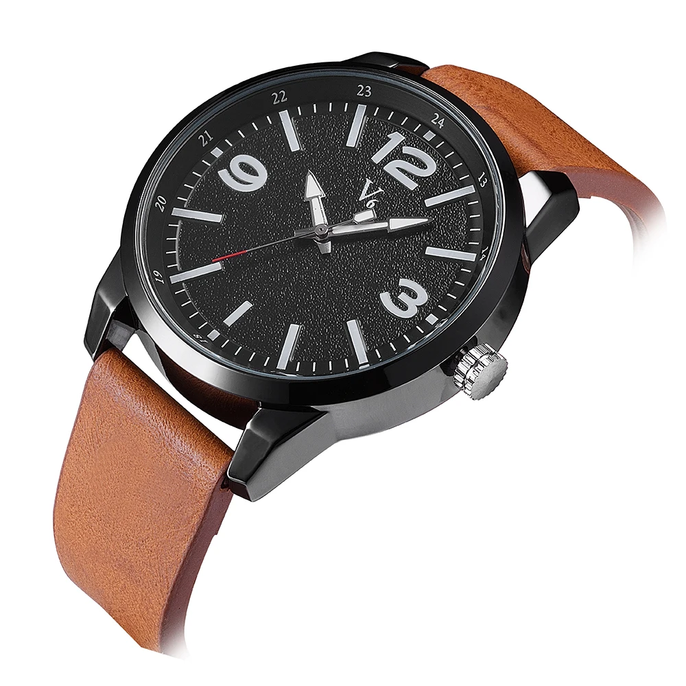 2018 Fashion V6 Brand Simple Men's Leather Strap Watch Casual Quartz Watchgift Man Dress Watches Waterproof Business Sports
2018 Fashion V6 Brand Simple Men's Leather Strap Watch Casual Quartz Watchgift Man Dress Watches Waterproof Business Sports