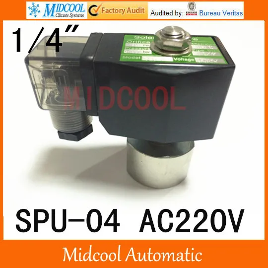 Free shipping AC220V solenoid vale SPU-04 popular type stainless steel normally colsed type 2way 2position
Free shipping AC220V solenoid vale SPU-04 popular type stainless steel normally colsed type 2way 2position
