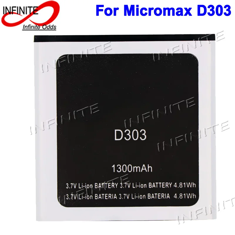 

For Micromax D303 Battery 1300mAh Accumulator High Quality