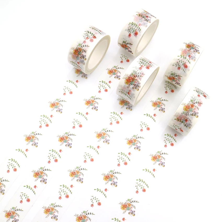 1 PCS Creative Refreshing Bouquet Washi Tape DIY Japanese Paper Decorative Adhesive Tape Cartoon Series Masking Tape Stickers
1 PCS Creative Refreshing Bouquet Washi Tape DIY Japanese Paper Decorative Adhesive Tape Cartoon Series Masking Tape Stickers