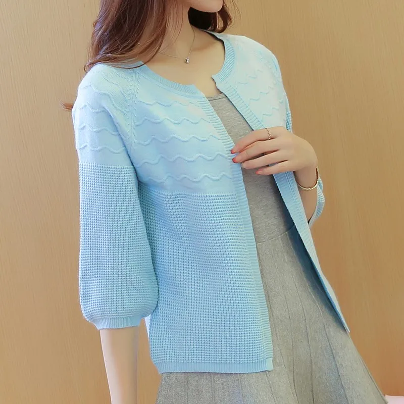 Spring Summer Women Short Cardigan Sweater Poncho Fashion O-Neck Loose Knitted Cardigans Ladies Outerwear Female Pull Casual top
Spring Summer Women Short Cardigan Sweater Poncho Fashion O-Neck Loose Knitted Cardigans Ladies Outerwear Female Pull Casual top