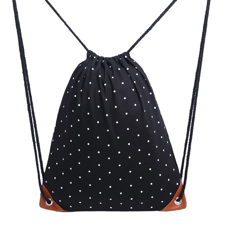12PCS / LOT Fashion Drawstring Bag Portable Dot Canvas Women Men Backbag Travel Bags Portable Beach Pouch
12PCS / LOT Fashion Drawstring Bag Portable Dot Canvas Women Men Backbag Travel Bags Portable Beach Pouch