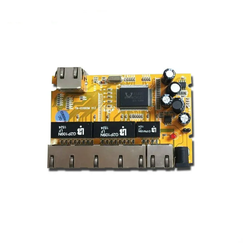 При создании PCBA OEM/ODM 6 Порты и разъёмы 10/100/1000 м набор микросхем realtek gigabit