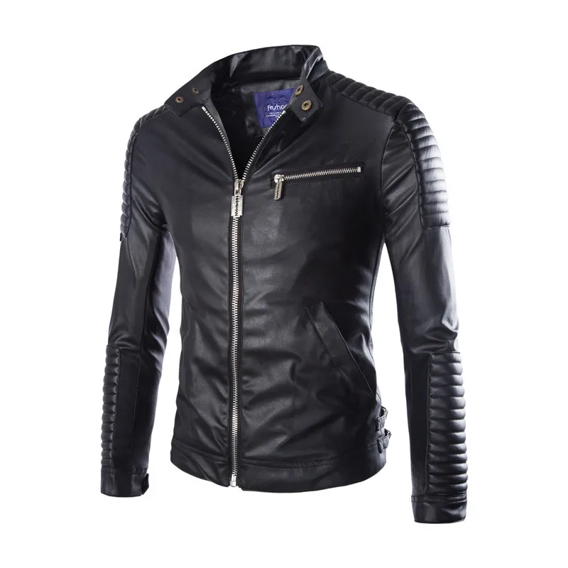 Super Locomotive Men's Leather Jacket Fashion Simple Stand collar Spring Autumn Jacket Coats Male Moto Biker Leather Jacket Men
Super Locomotive Men's Leather Jacket Fashion Simple Stand collar Spring Autumn Jacket Coats Male Moto Biker Leather Jacket Men